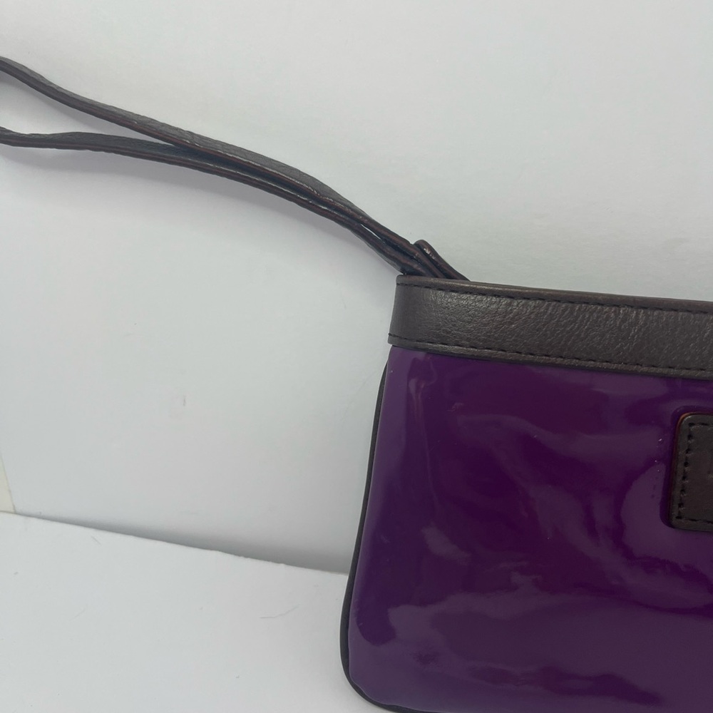 Kate Spade New York Purple Brown Wristlet Clutch Pouch - Picture 3 of 16